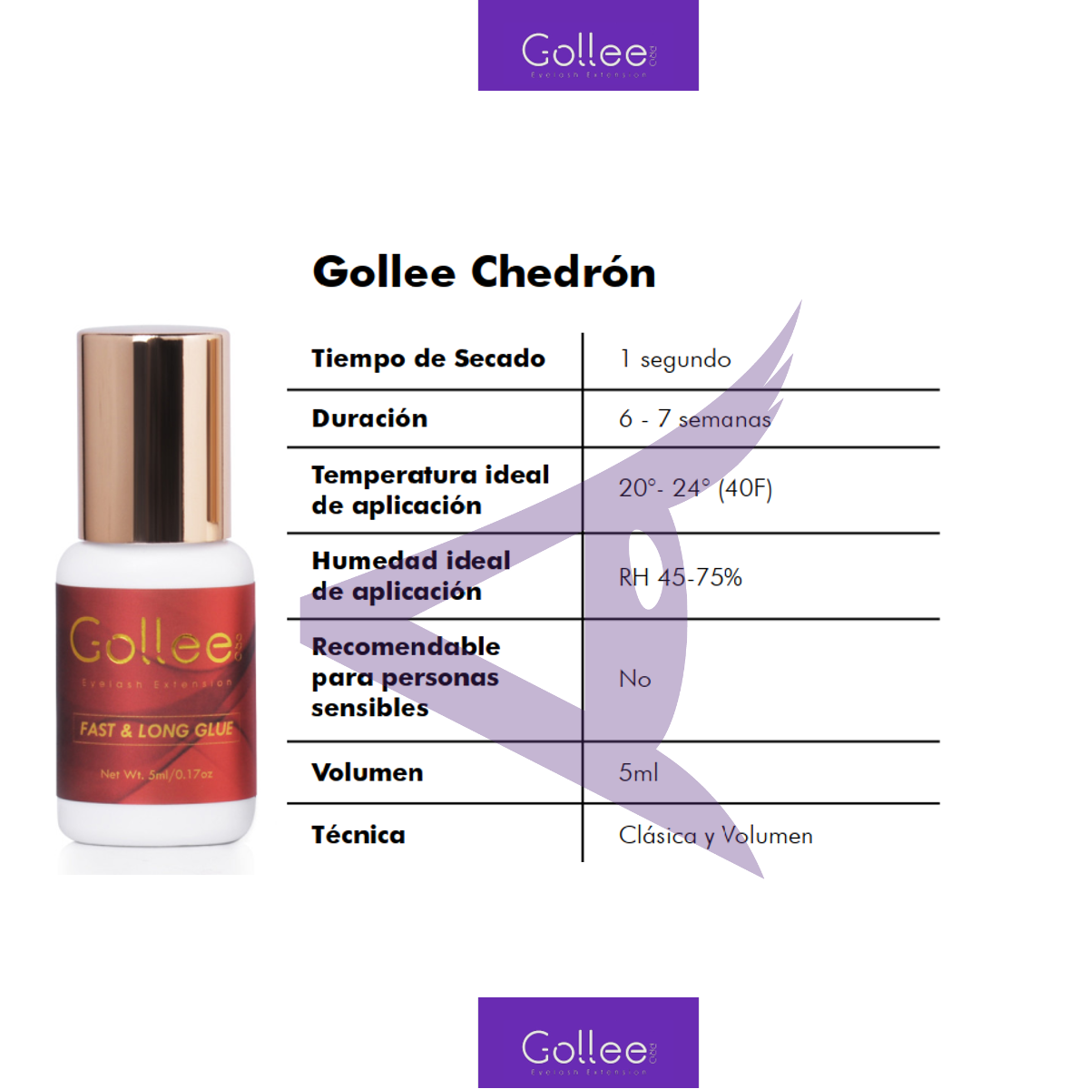 Adhesivo Gollee Chedrón / Rojo